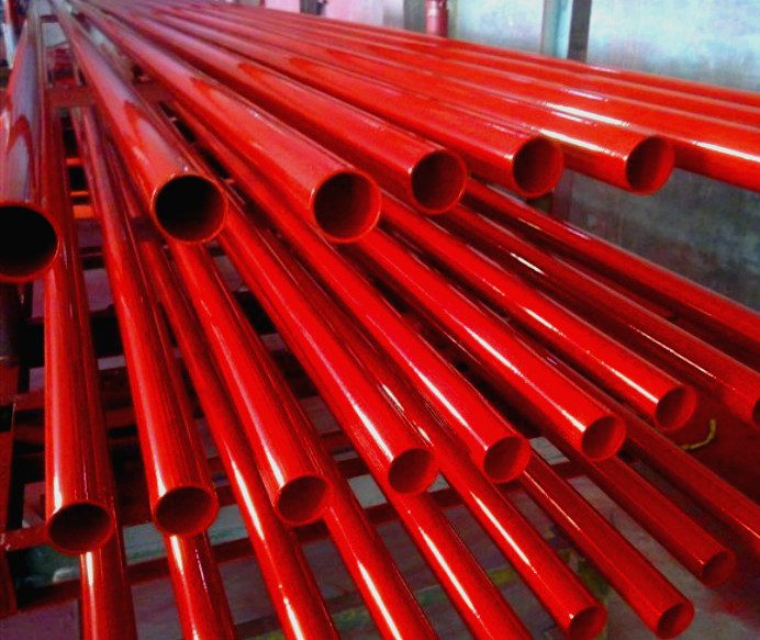 內(nèi)外環(huán)氧樹脂涂塑消防管 內(nèi)外環(huán)氧樹脂涂塑消防管